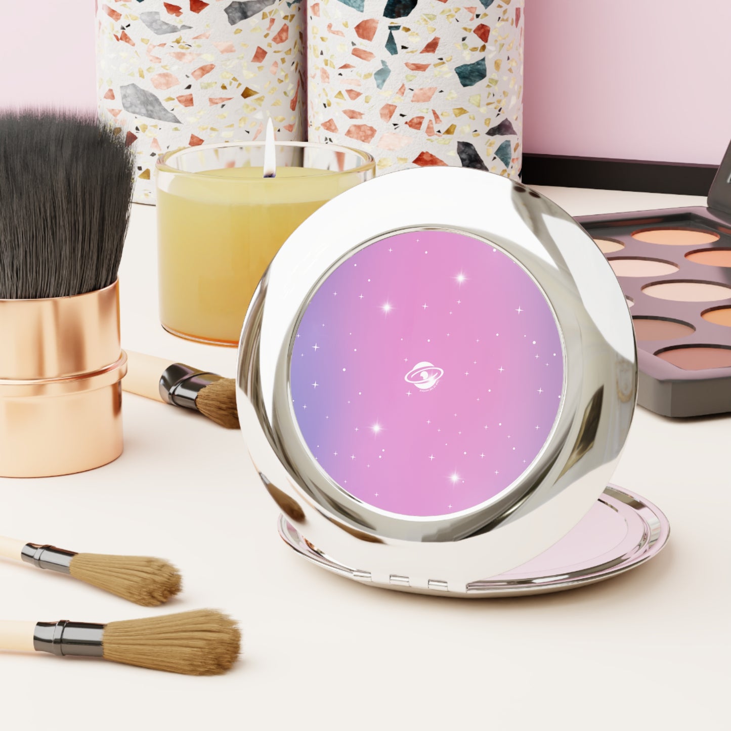 Pretty In Pink Travel Mirror