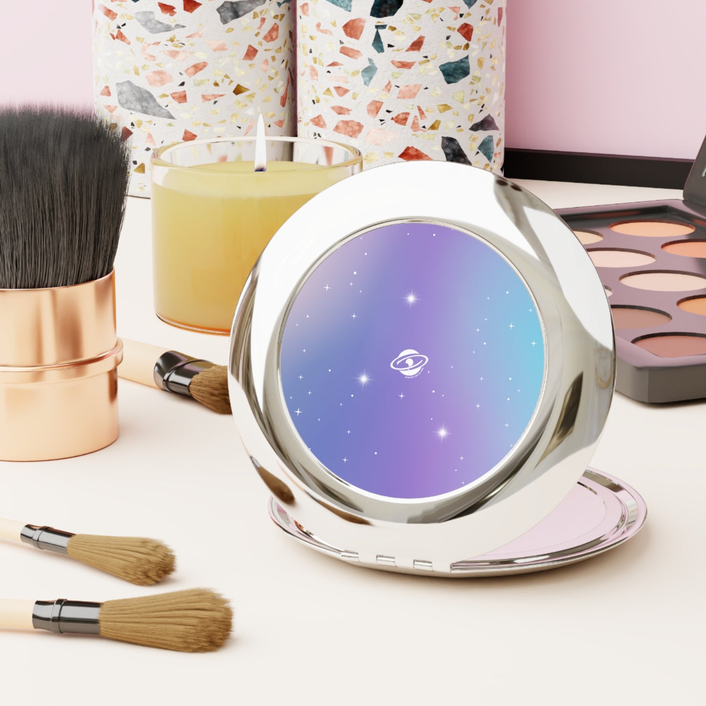 Purple Rain Travel Mirror