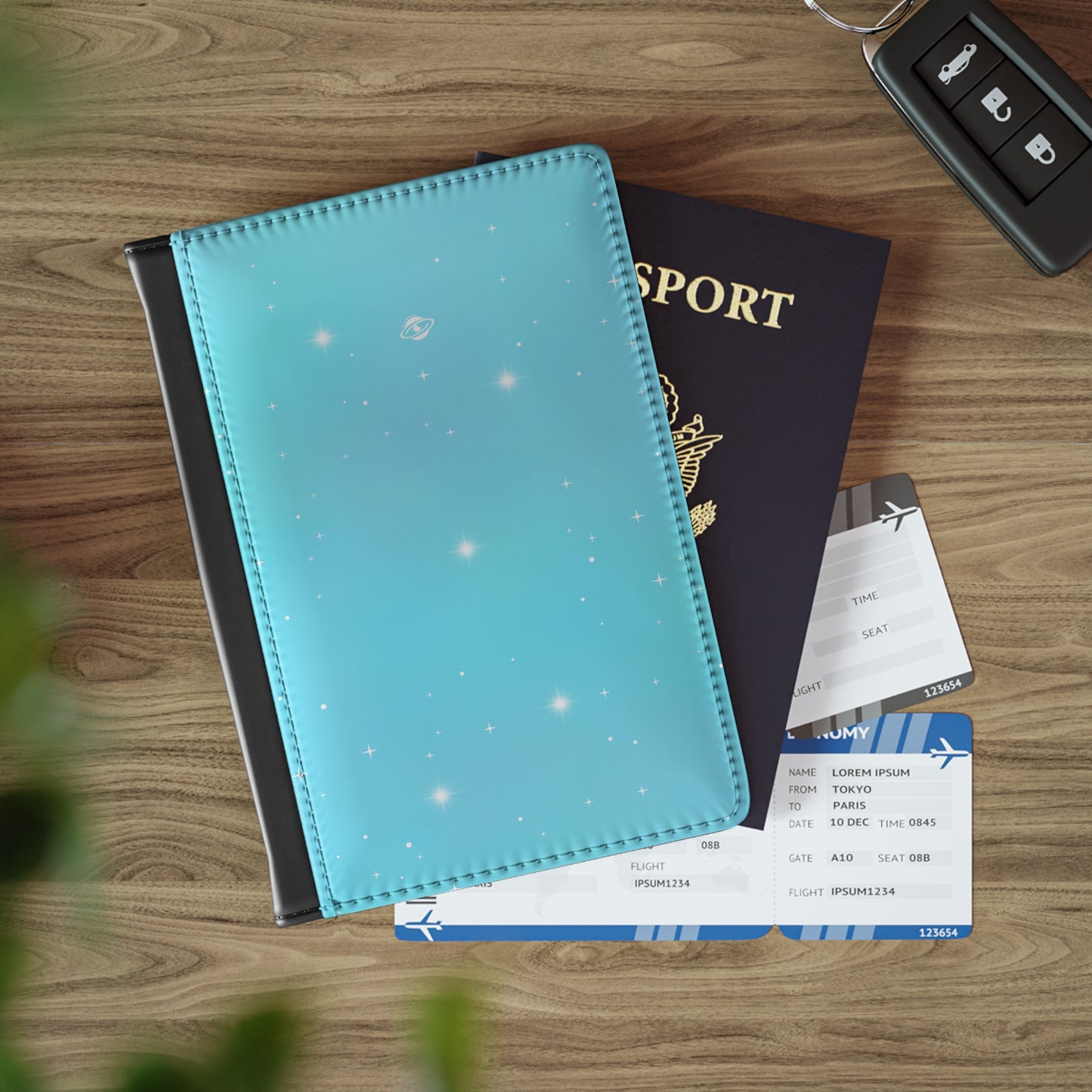 Baby Blue Passport Cover