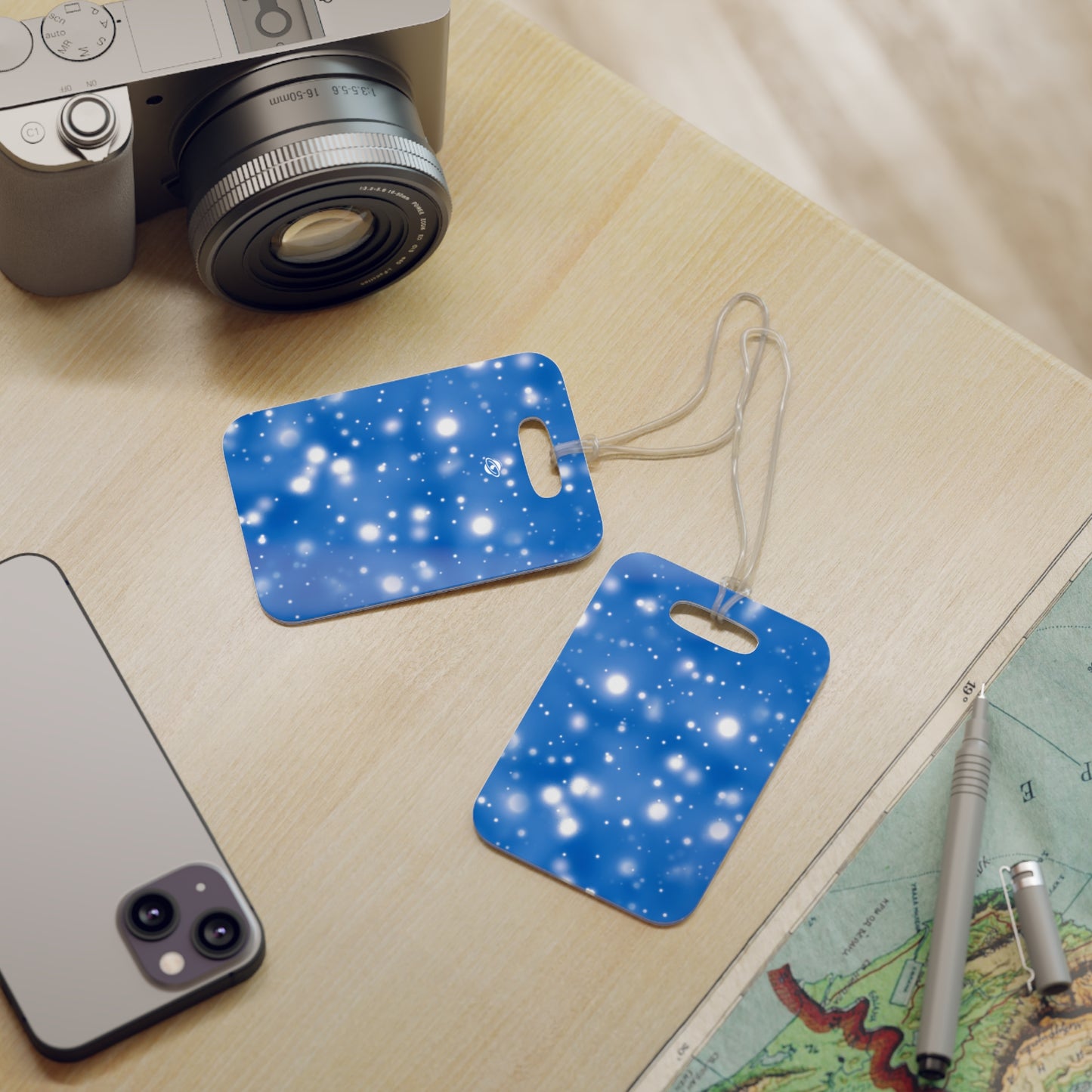 Blue Cookie Luggage Tag