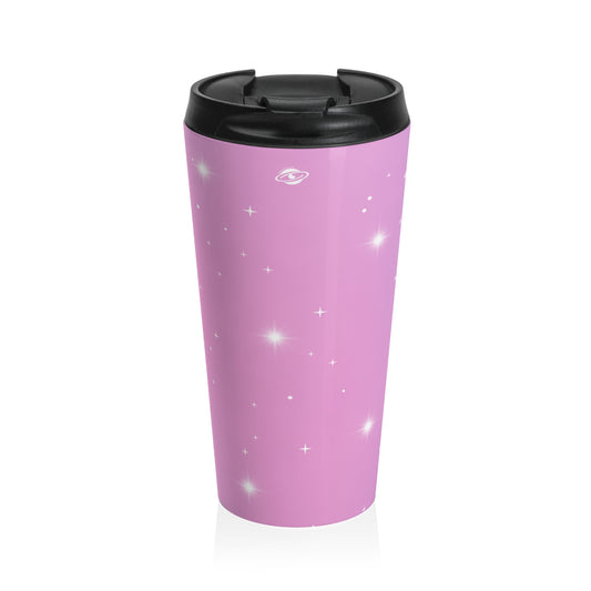 Pretty In Pink Stainless Steel Travel Mug